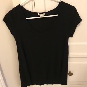 VERY COMFORTABLE & CASUAL Plain Black Top